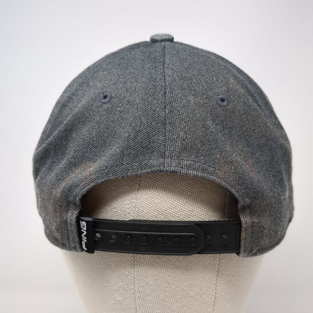 Ping Est. 1959 Patch Snapback Hat Gray Solid One … - image 6